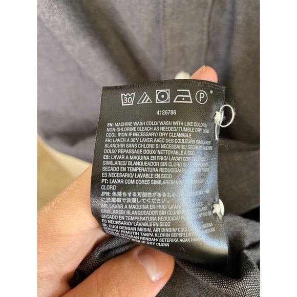 Volcom Mens Modern Fit Short Sleeve Button-Up Shirt Gray Medium NEW Cotton Blend - Picture 5 of 7